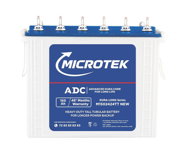 Microtek Dura Long M1502424TT | 150Ah Tall Tubular Inverter Battery with ADC Technology